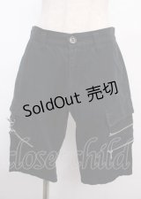 SEXY DYNAMITE LONDON / ZIPポケットハーフパンツ S 黒 Y-25-02-26-058-PU-PA-SZ-ZY