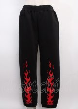 KRY CLOTHING / HELLOKRYパンツ XL 黒ｘ赤 Y-25-02-26-064-EL-PA-SZ-ZY