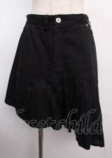 PEACE NOW /イレヘムスカート  黒 Y-25-02-26-066-PU-SK-AS-ZY
