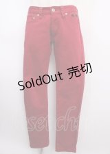 SEXY DYNAMITE LONDON / カラースキニーパンツ  赤 Y-25-02-26-071-PU-PA-AS-ZS
