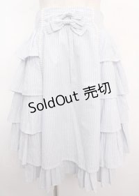Victorian maiden / アデレードフリルスカート  サックス Y-25-02-26-074-CL-SK-SZ-ZY