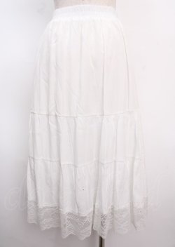 画像2: MARBLE / フリルペチスカート M 白 Y-25-02-26-091-GO-SK-SZ-ZS