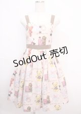 Emily Temple cute / FluffyBearsキャミワンピース  アイボリー Y-25-02-26-011-ET-OP-SZ-ZY