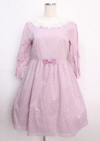 Emily Temple cute /スノードットワンピース  ラベンダー Y-25-02-26-015-ET-OP-SZ-ZY