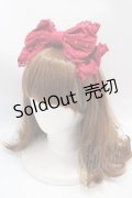 Angelic Pretty / はしごレースくるりんリボンカチューシャ  ワイン Y-25-02-27-001-AP-AC-SZ-ZY