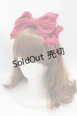 Angelic Pretty / はしごレースくるりんリボンカチューシャ  ワイン Y-25-02-27-001-AP-AC-SZ-ZY