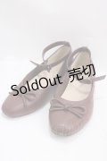 m petit by misako / リボンパンプス M 茶 Y-25-02-27-044-LO-SH-SZ-ZY
