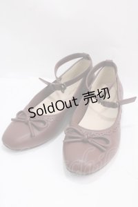 m petit by misako / リボンパンプス M 茶 Y-25-02-27-044-LO-SH-SZ-ZY