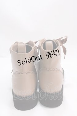 画像3: axes femme / レースアップショートブーツ L モカ Y-25-02-27-048-AX-SH-SZ-ZY