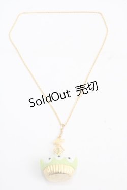 画像3: Q-pot. / リトル・グリーン・メン/プチケーキネックレス  グリーン Y-25-02-27-051-QP-AC-SZ-ZY