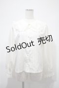 axes femme POETIQUE / レースデザインビッグ襟ブラウス  キナリ Y-25-02-27-056-AX-BL-SZ-ZY