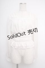 axes femme POETIQUE / シアーギャザーブラウス M 生成り Y-25-02-27-059-AX-BL-SZ-ZI