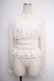 画像1: axes femme POETIQUE / シアーギャザーブラウス M 生成り Y-25-02-27-059-AX-BL-SZ-ZI (1)