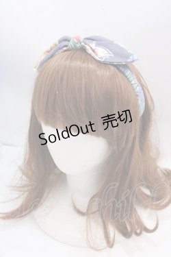 画像1: LIZ LISA / フルーツ柄ヘアバンド  紺 Y-25-02-27-006-LO-AC-SZ-ZY