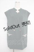 axes femme / ポケット刺繍キザミジレ M グリーン Y-25-02-27-062-AX-TO-SZ-ZI