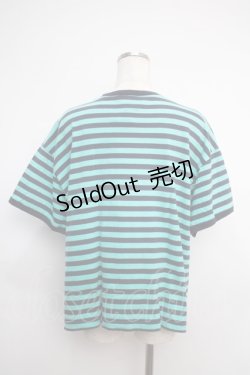 画像2: Candy Stripper / ボーダーTシャツ  ミント Y-25-02-27-071-PU-TO-SZ-ZY