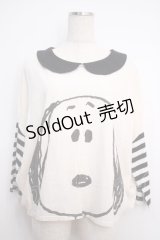 Candy Stripper / スヌーピーコラボT  キナリ Y-25-02-27-079-PU-TO-SZ-ZY