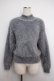 画像1: axes femme / パール付きフェザーニット  グレー Y-25-02-27-083-AX-TO-SZ-ZT108 (1)