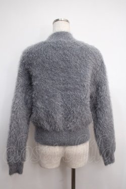画像2: axes femme / パール付きフェザーニット  グレー Y-25-02-27-083-AX-TO-SZ-ZT108