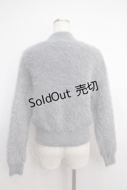 画像2: axes femme / パール付きフェザーニット  グレー Y-25-02-27-083-AX-TO-SZ-ZT108