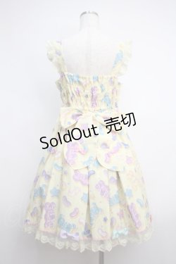 画像2: Angelic Pretty / Jelly Candy Toysハートジャンパースカート  イエロー Y-25-02-27-086-AP-OP-SZ-ZY