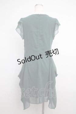 画像2: Rozen Kavalier / シフォン変形ノースリーブワンピース  グリーン Y-25-02-27-089-OO-OP-SZ-ZY