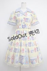 Angelic Pretty / Sunny Smile Laundryワンピース  イエロー Y-25-02-27-091-AP-OP-SZ-ZY