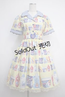 画像1: Angelic Pretty / Sunny Smile Laundryワンピース  イエロー Y-25-02-27-091-AP-OP-SZ-ZY