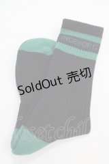 INGEBORG / INGEBORG×VIVIANO ロゴソックス  ブラック Y-25-02-27-009-LO-ZA-SZ-ZY
