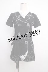 MILK / 転写柄カットワンピース  黒 Y-25-02-27-103-ML-OP-SZ-ZY