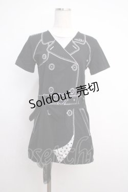 画像1: MILK / 転写柄カットワンピース  黒 Y-25-02-27-103-ML-OP-SZ-ZY