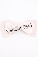 Leur Getter / パール付シフォンリボンバレッタ  ピンク Y-25-02-27-011-LU-ZA-SZ-ZT422-F003