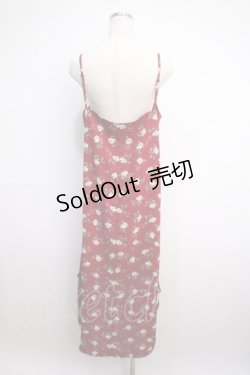 画像2: axes femme / ローズptキャミワンピース M ワイン Y-25-02-27-106-AX-OP-SZ-ZI