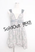axes femme / ローズミラー柄チェーンチュニック  グリーン Y-25-02-27-109-AX-TO-SZ-ZY