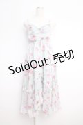 axes femme / フローラルワンピース  サックス Y-25-02-27-110-AX-OP-SZ-ZI