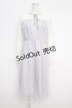 画像1: axes femme POETIQUE / チュールデザインワンピース  ラベンダー Y-25-02-27-122-AX-OP-SZ-ZS