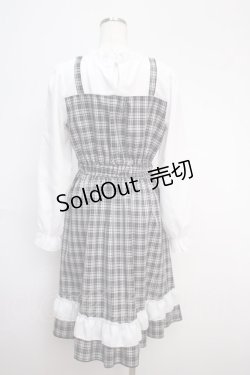 画像2: axes femme / チェック柄ドッキングワンピース   Y-25-02-27-127-AX-OP-SZ-ZY
