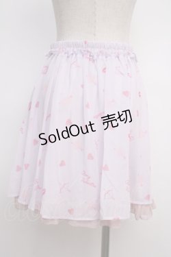 画像2: Ank Rouge / リップハート柄スカート  ラベンダー Y-25-02-27-131-CA-SK-SZ-ZY