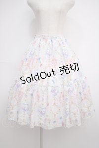 axes femme kawaii / ファンシーマリンスカート M 白 Y-25-02-27-135-AX-SK-SZ-ZY