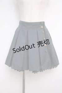 axes femme / 釦デザインプリーツキュロット  グリーン Y-25-02-27-140-AX-SK-SZ-ZY