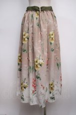 画像2: 【SALE】axes femme / ボタニカルガーデン花柄スカート F ベージュ Y-25-02-27-151-AX-SK-SZ-ZT436 (2)