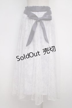 画像2: axes femme / 線画花柄レイヤードスカート F ラベンダー Y-25-02-27-154-AX-SK-SZ-ZS