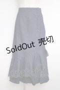axes femme / クルミ釦付デニムスカート  デニム Y-25-02-27-158-AX-SK-SZ-ZY