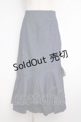 axes femme / クルミ釦付デニムスカート  デニム Y-25-02-27-158-AX-SK-SZ-ZY