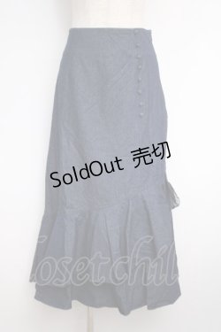 画像1: axes femme / クルミ釦付デニムスカート  デニム Y-25-02-27-158-AX-SK-SZ-ZY