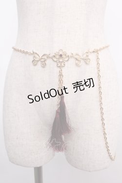 画像1: axes femme / チャイナ蝶チェーンベルト  ゴールド Y-25-02-27-026-AX-AC-AS-ZY