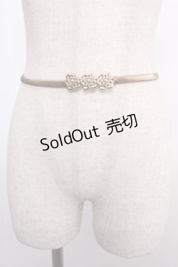画像1: axes femme / 薔薇モチーフベルト  ゴールド Y-25-02-27-027-AX-PA-AS-ZY