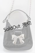 axes femme / リボンモチーフミニショルダー  黒 Y-25-02-27-028-AX-BG-AS-ZT-K020