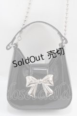 axes femme / リボンモチーフミニショルダー  黒 Y-25-02-27-028-AX-BG-AS-ZT-K020
