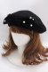 画像1: m petit by misako / AMリボンBベレー 57.5cm 中黒 Y-25-02-27-036-LO-AC-SZ-ZT421 (1)